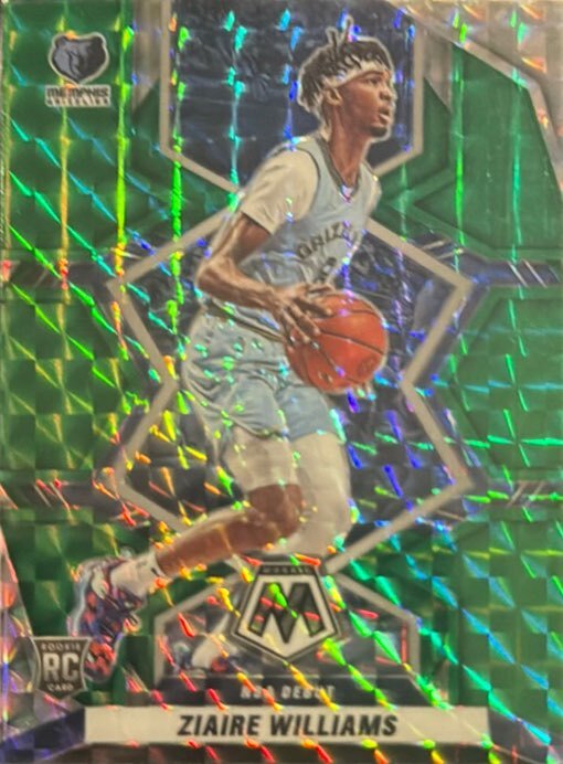 2021 Panini Mosaic #273 Ziaire Williams Green Mosaic