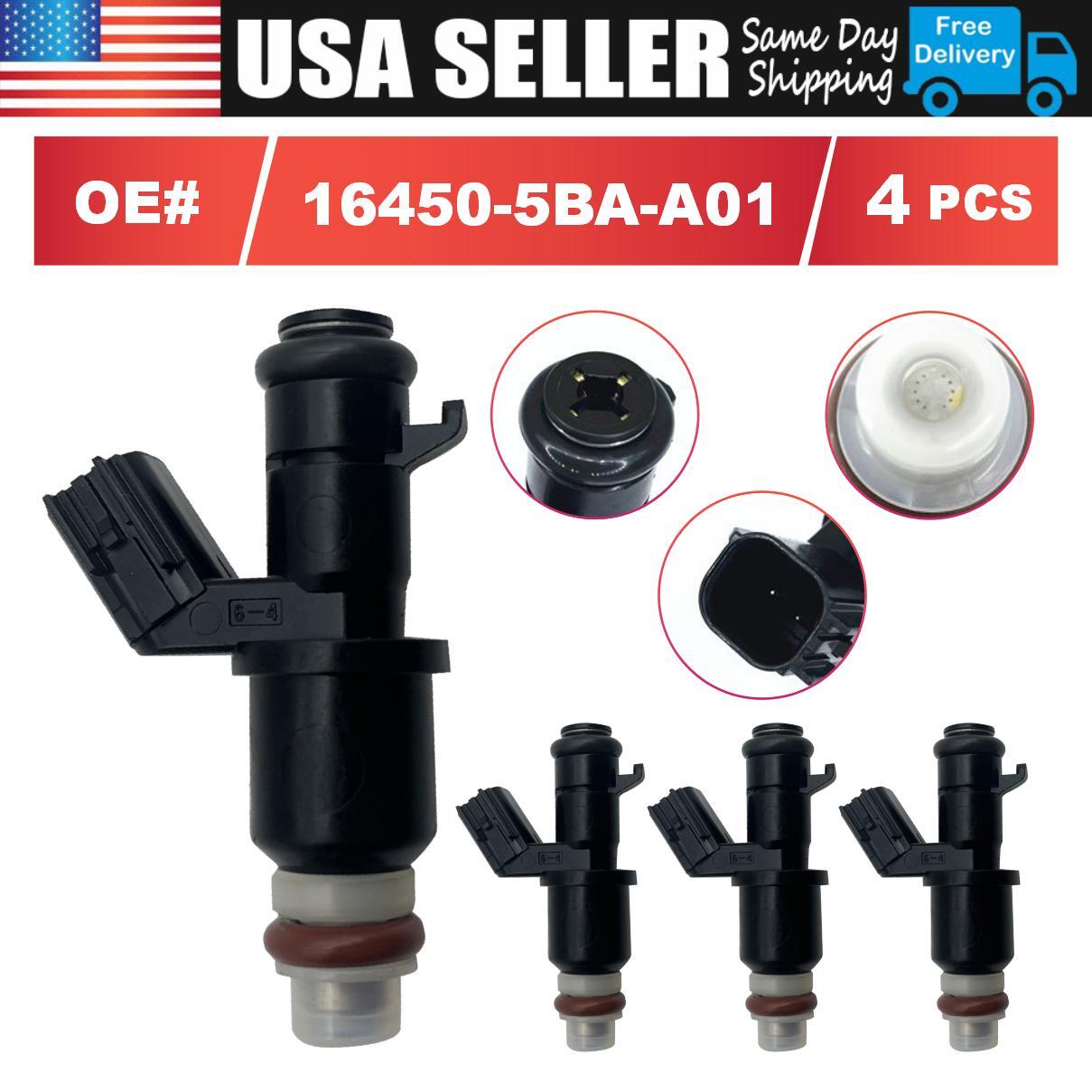 4-Pack OEM Fuel Injectors For Honda CR-V & Acura TLX 2.4L (2015-2017) - 16450-5LA-A01