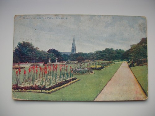 Glasgow Postkarte - Queen’s Park. (Brandon Serie - sehr frühe 1900er Jahre)