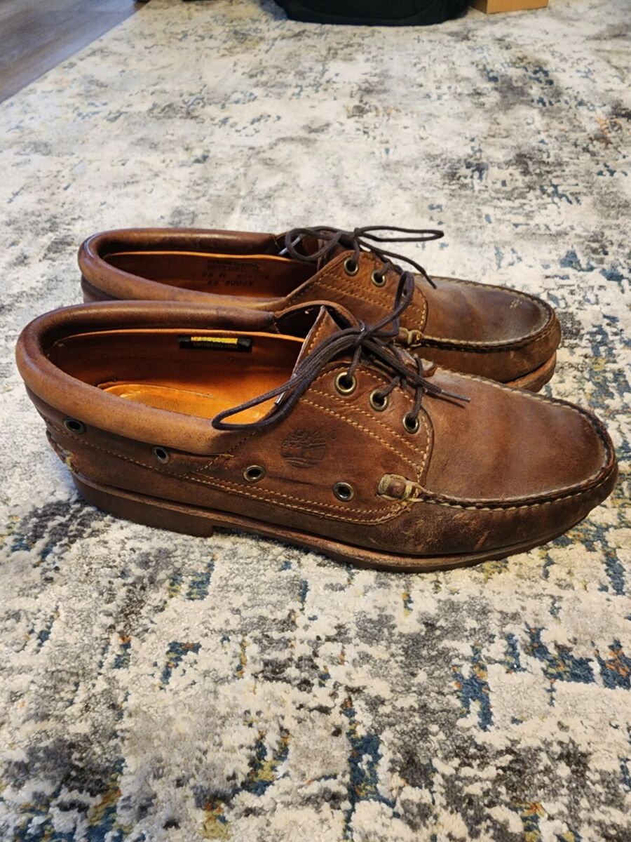 Timberland Authentic 3 Eye Lug Classic Boat Shoe Brown Size Timberland Authentic 3 Eye Lug Classic Boat Shoe Brown Size