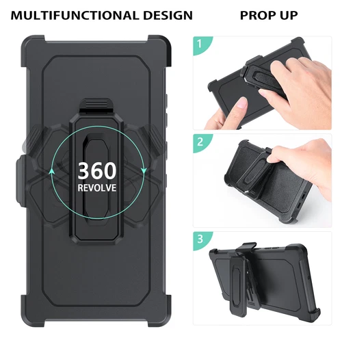 For Samsung Galaxy S25 Ultra 6.9" Case + Screen Protector Belt Clip Fit Otterbox - Picture 3 of 20