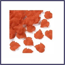 10/20 Frosted Acrylic Maple Leaf Charms Orange Red Pendands Jewelry Making DIY