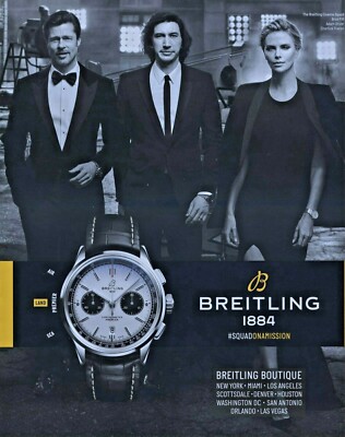 Breitling Avi Brad Pitt Breitling Ad Cannes Breitling Cinema Squad