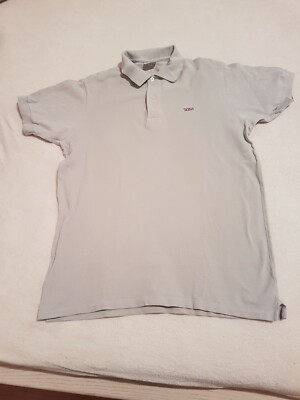 BOSS by Hugo Boss Poloshirt Herren Polohemd Shirt Gr. 5 Baumwolle hellgrau 