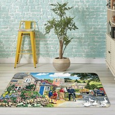 3D Police House ZHUA64 Game Non Slip Rug Mat Photo Carpet Trevor Mitchell Zoe