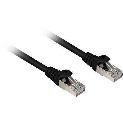 Sharkoon Patchkabel RJ45 Cat.6a SFTP, Kabel, schwarz