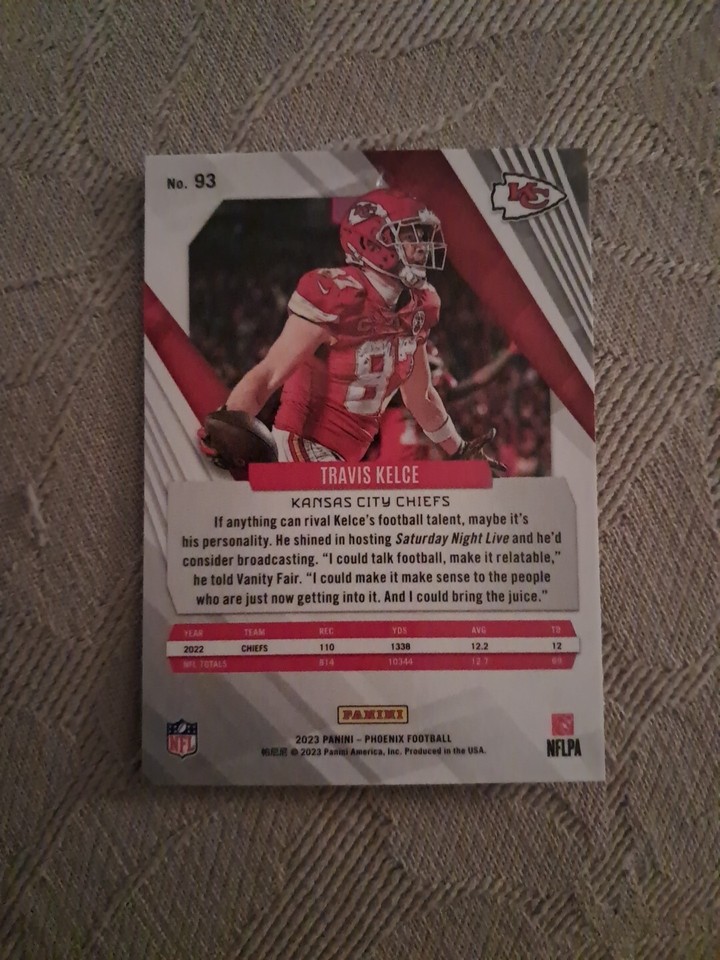 2023 Phoenix Travis Kelce Kansas City Chiefs No. 93 eBay