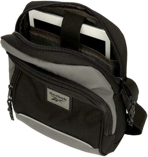Borsa a tracolla Reebok Dexter Tablet Bag Nera 22x27x10 cm Poliestere - Foto 4 di 5