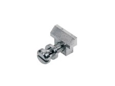 Stegs&auml;ttel, Metall, Nickel, LP-Modell, mit Feder und Schraube, 6er Pack