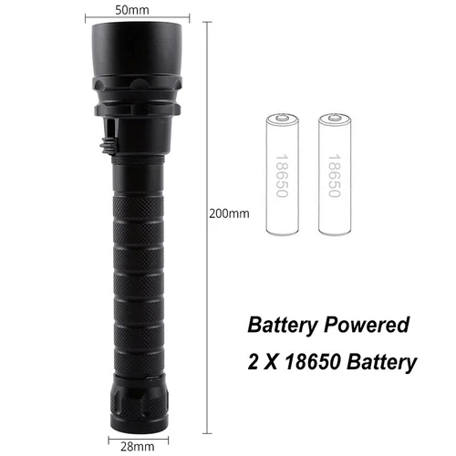 300000LM 5*leds LED Diving Flashlight Scuba Dive Torch Professional Diver Light - Picture 4 of 12