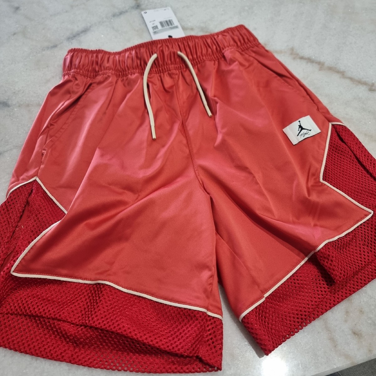 jordan diamond satin shorts