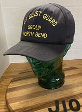 VINTAGE US COAST GUARD USCG GROUP NORTH BEND HAT BLUE SNAPBACK USA MADE VGC J10
