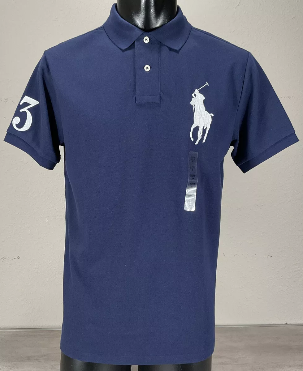 Polo Ralph Lauren Custom Slim-Fit Big Pony Mesh Short-Sleeve Polo Shirt