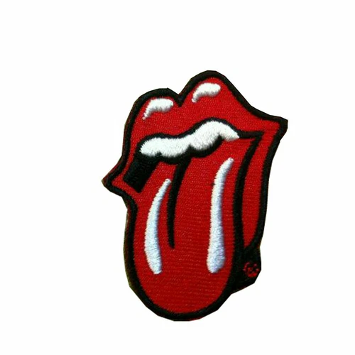 Rolling Stones Tongue Embroidered Iron-on Patch 2.3" x 3" Mick Jagger