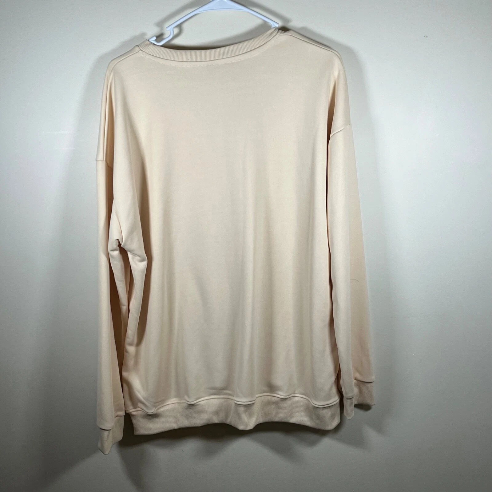 OFF WHITE Felpa maglione donna American Eagle colore panna taglia 1 XL