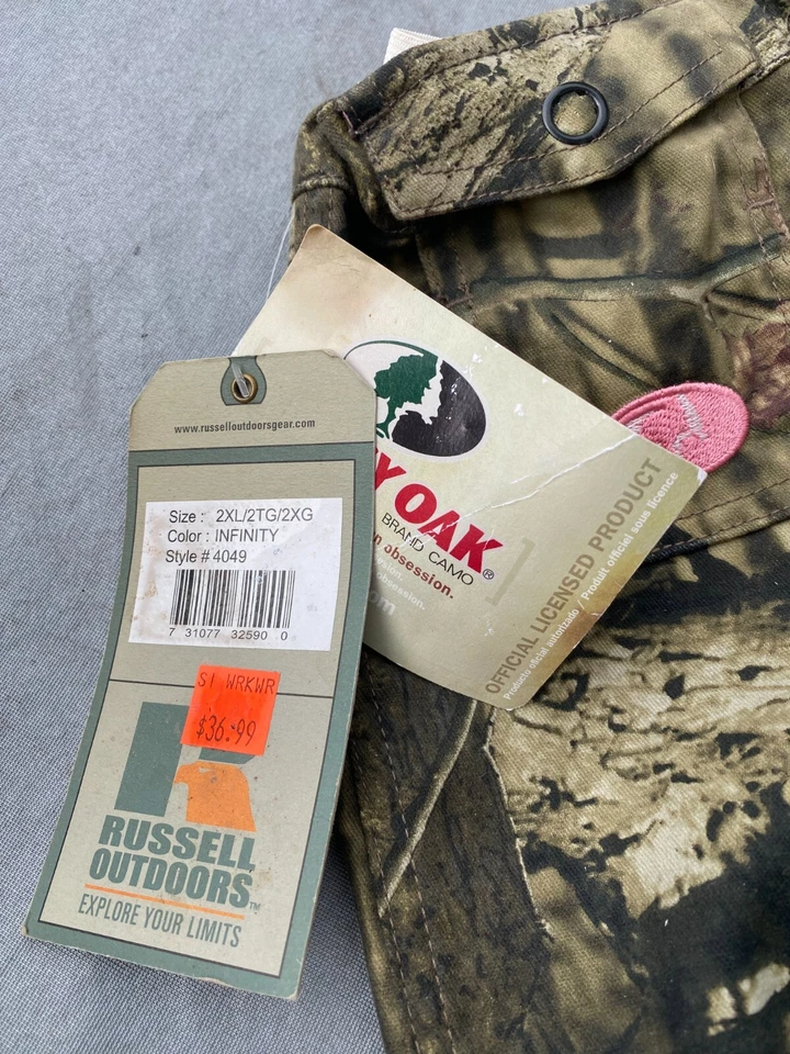 New-Russell Outdoors Camo Pants Women size 2X Mossy Oak Infinity - Image 3 of 4