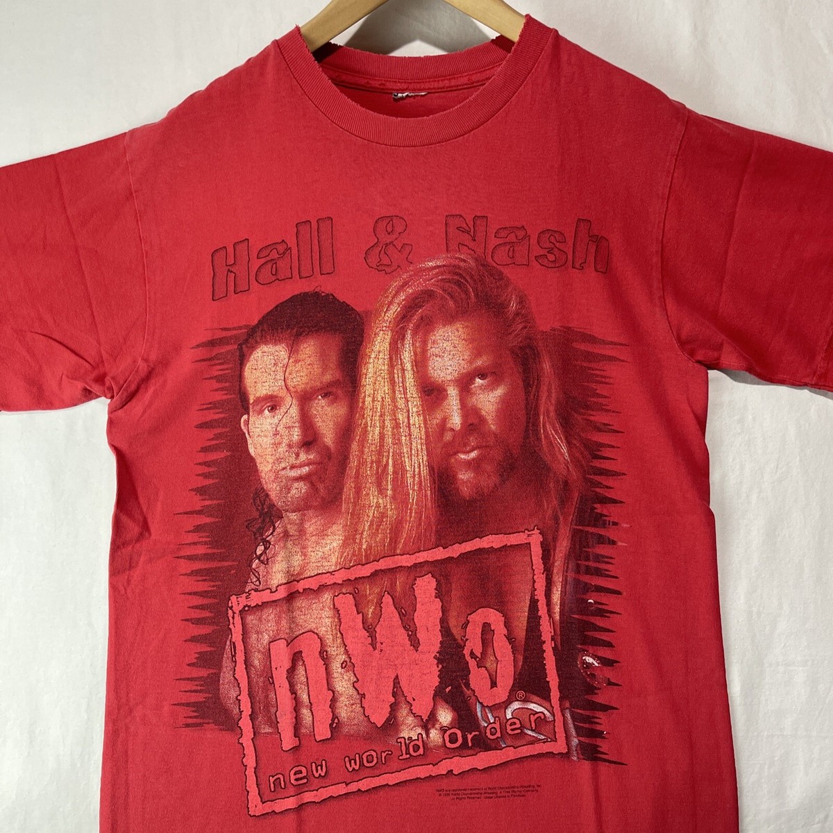 Vintage Outsiders Shirt Mens Medium Scott Hall Kevin Nash WCW NWO