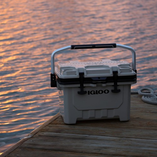IGLOO IMX 24 COOL BOX HEAVY DUTY FOOD WATER COOLER ICE CHEST CAMPING BEACH BBQ - Picture 10 of 12