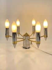 * DECKENLAMPE KRONLEUCHTER SCHMITZ LEUCHTEN 70ER BICOLOR VINTAGE