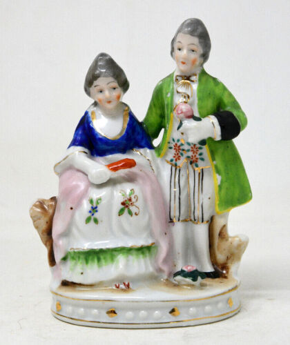 Vintage Occupied Japan Porcelain Colonial Couple - 第 1/5 張圖片