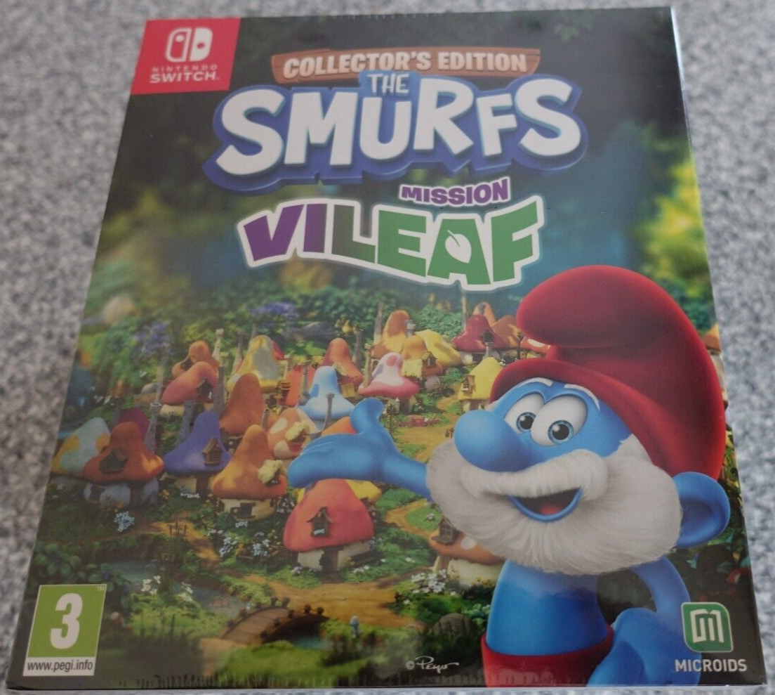 The Smurfs Mission Vileaf Collector's Edition For Nintendo Switch (New & Sealed)