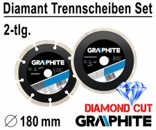2x Diamanttrennscheibe Diamantscheibe Fliesen Beton Trennscheibe Ø 180mm SEG-CON