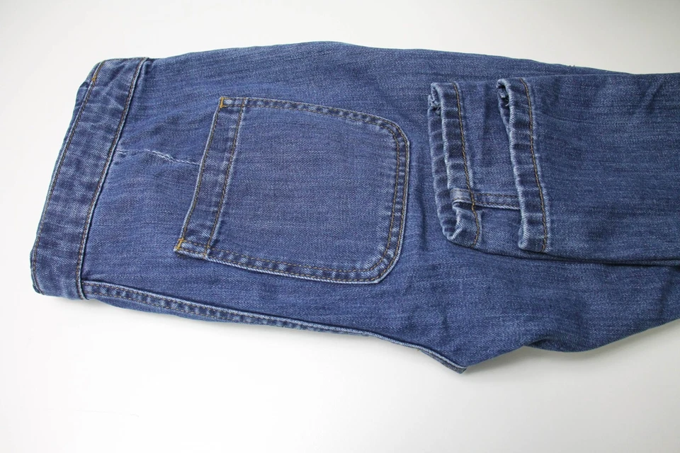 ASOS Jeans Mujer UK 2 Overoles Ajustados Con Bolsillos De Mezclilla Azul - Imagen 4 de 4