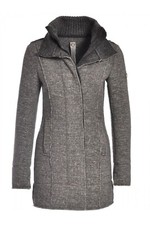 Donna Swiss Chriss Cappotto Lana Grigio Made IN Italy IT40 FR38 US6 UK8 D34/36