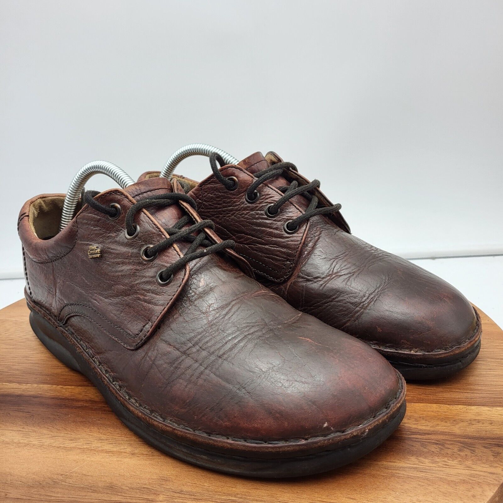 Finn Comfort Shoes Mens Size 8 Brown Leather Oxfords Germany