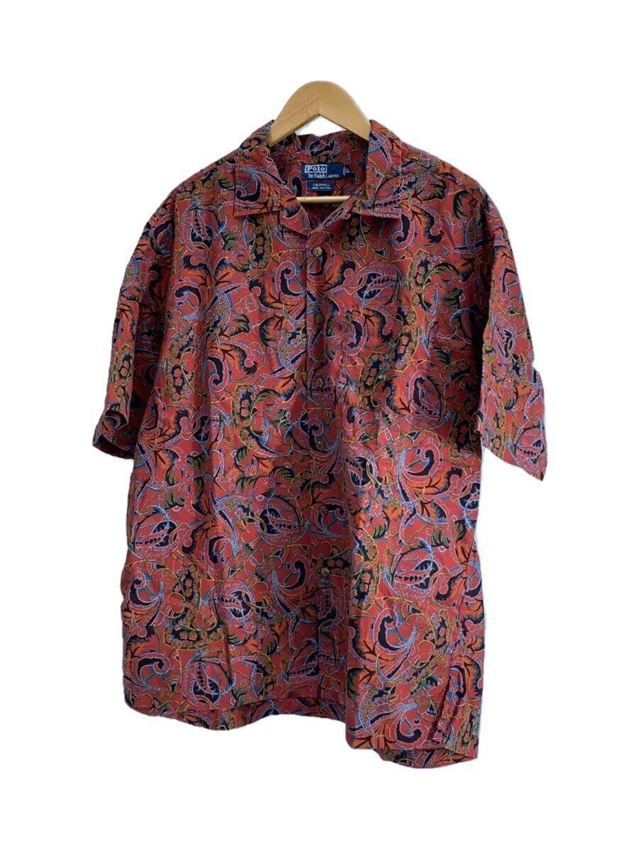 RALPH LAUREN 90S CALDWELL XL COTTON RED SHORT SLEEVE SHIRT Used | eBay