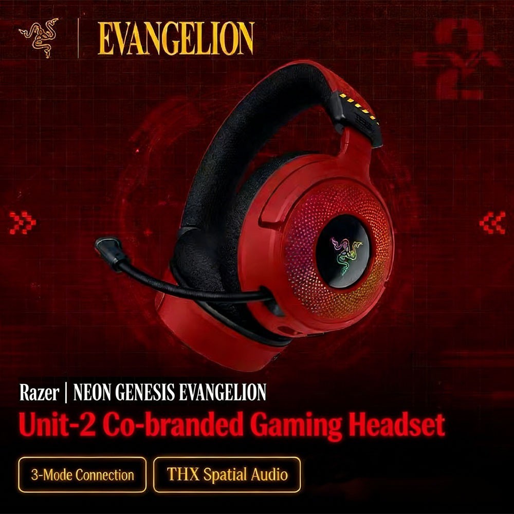 Razer x EVANGELION EVA Kraken V4 Wireless Headset Headphone No.2