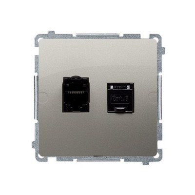 RJ45 Simon Basic BM62.01/29 Dual Computer Steckdose