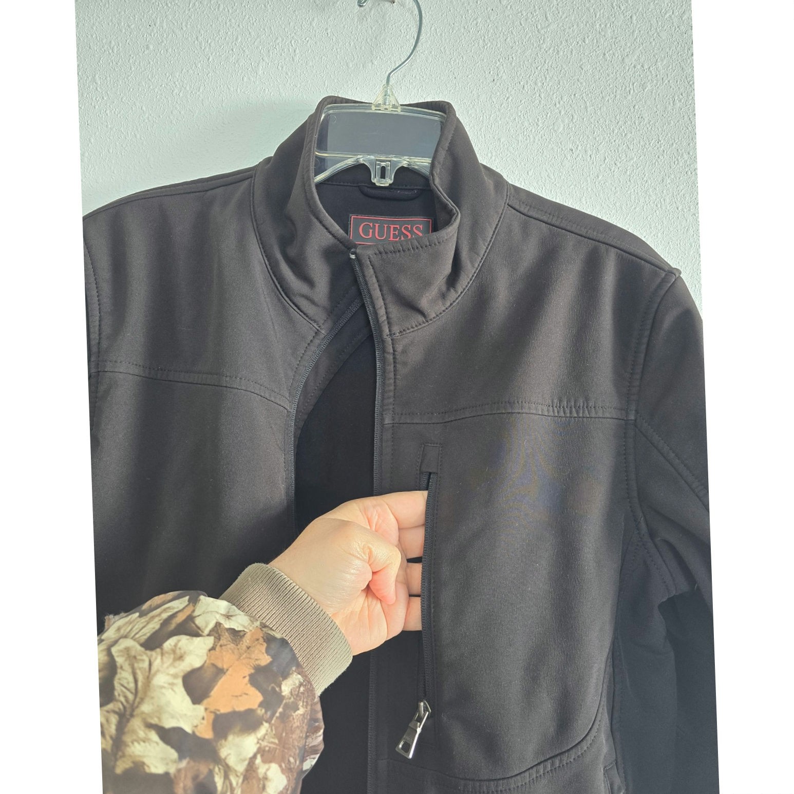 Guess Mens Coat Jacket Solid Jacket Softshell Siz… - image 7