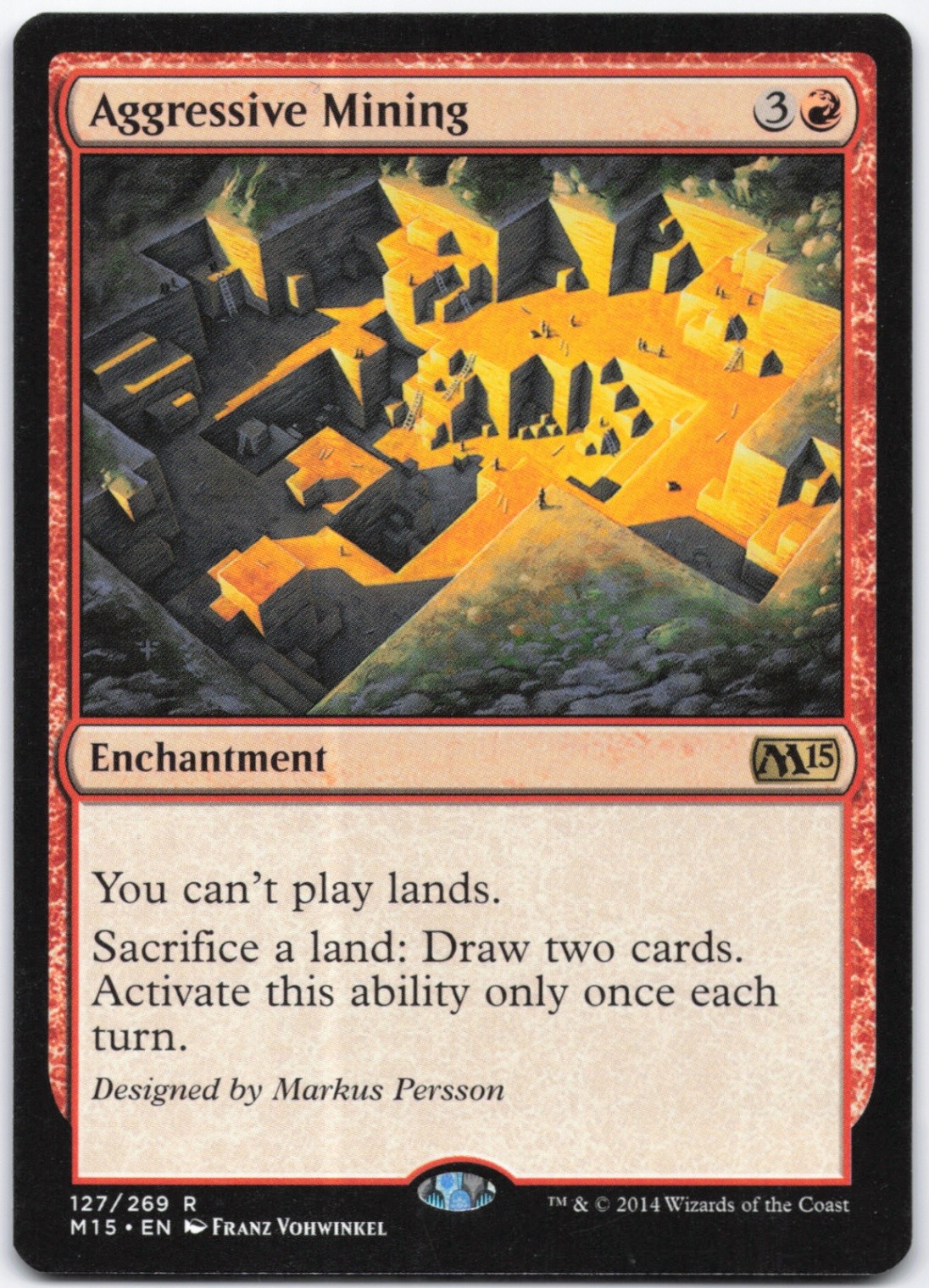 Aggressive Mining Normal R Magic 2015 (M15) 127 NM