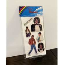Michael Jackson Collectible Puffy Stickers Pack Music Theme 6 Stickers