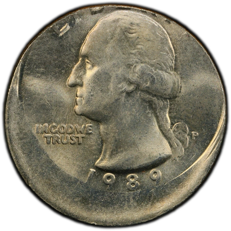 1989-P Quarter 20% Off Center PCGS MS65 Mint Error Gem Uncirculated - Image 3 of 4