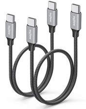 USB C to USB C Cable 2 FT, 2Pack 60W PD Type C to C Cord Short