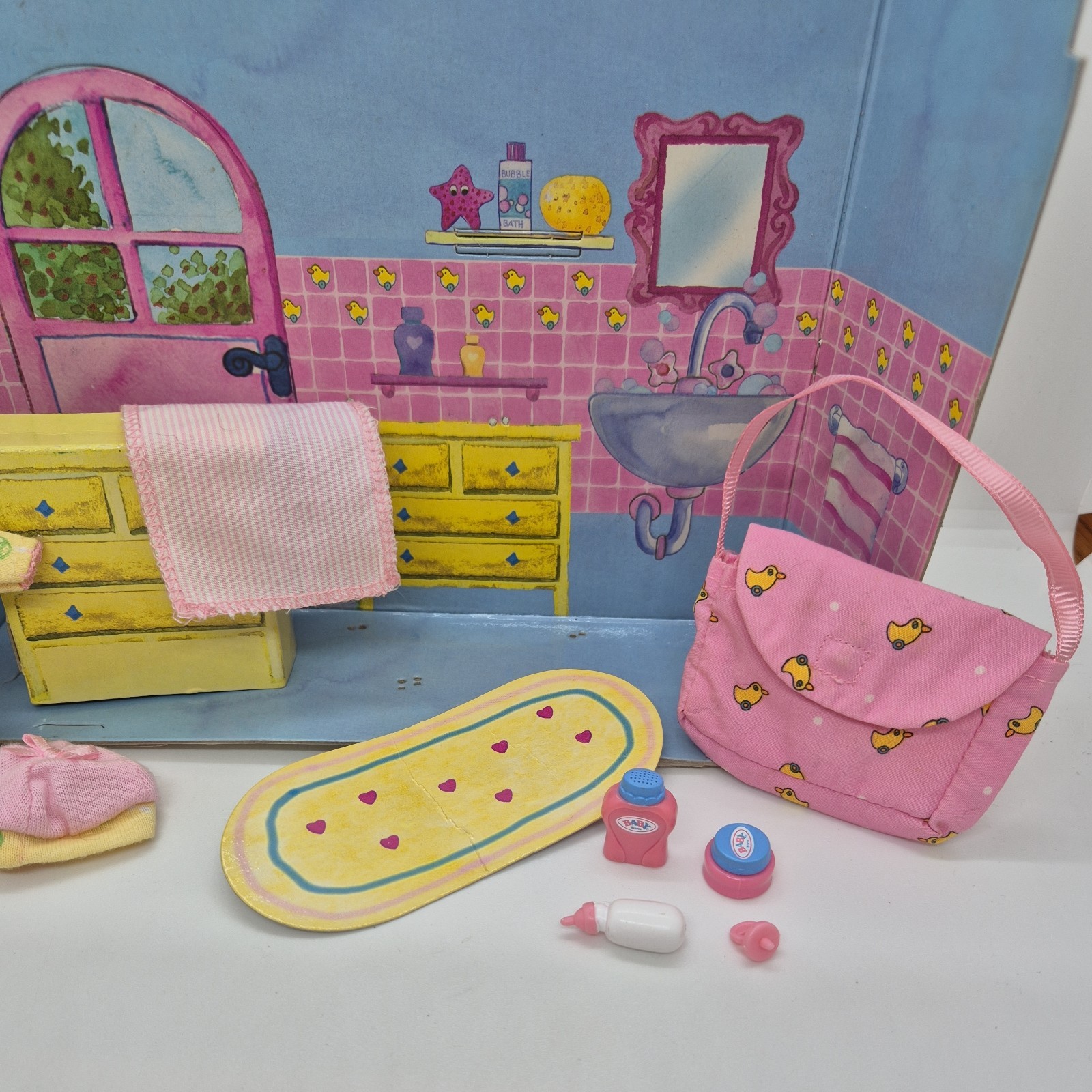 Zapf Creation Baby Born Miniworld Changing Bag Set Room Box Mini World