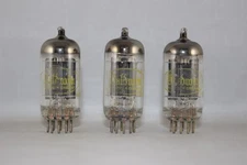 3 Perfectly MATCHED Trio  1960 Raytheon 12AU7 ECC82 BLACK TESTS Amplitrex STRONG