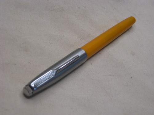 penna stilografica vintage ZENITH2 arancione Zenith 2 raro utensile da scrittura - Foto 8 di 8