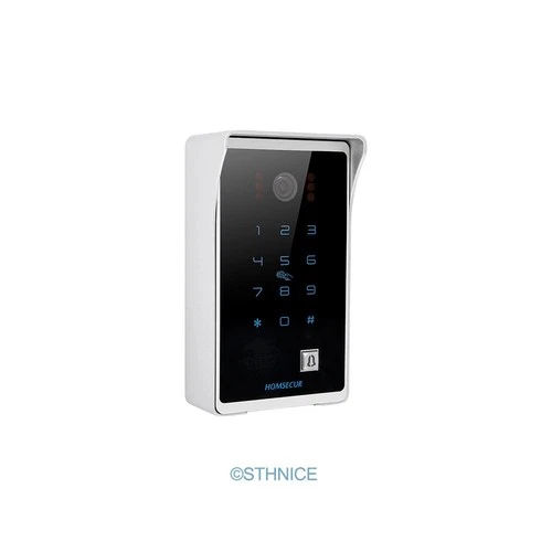 HOMSECUR 4 Wire Video Doorphone Entry Intercom Touch Screen Auto Phone Doorbell