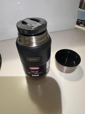 Thermos FOOD JAR NEW 24 oz Stainless King Vacuum Insulated Stainless Steel BLACK