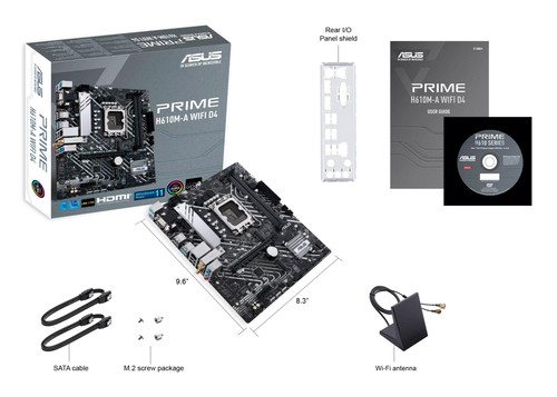 ASUS PRIME H610M-A WIFI D4 Intel H610 LGA 1700 micro ATX - 90MB1C80-M0EAY0 - Picture 3 of 7