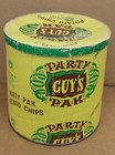 Vintage Rare Guy's  Potato Chip Can, 10" tall X 9 1/2" wide, dated April 2 1976  — photo 1