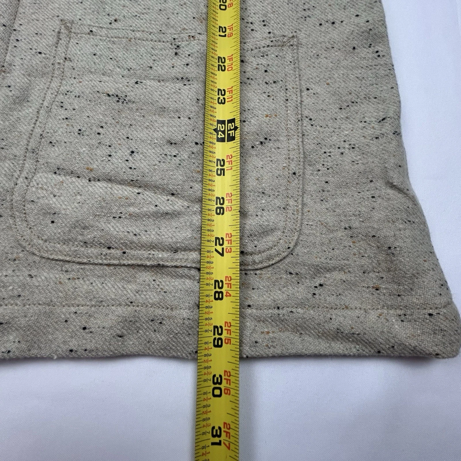 Kato by Hiroshi Kato Chore Jacket Speckled Wool Ivory Size XL USA NWT image 8