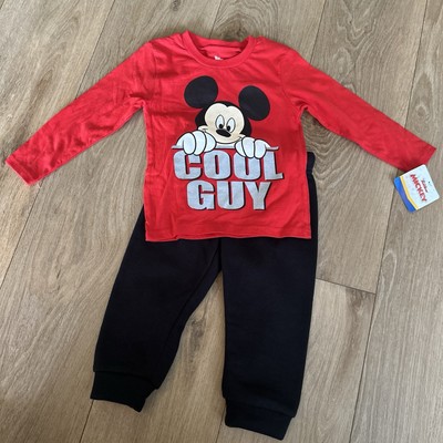 Disney Junior Mickey Mouse Cool Guy Toddler 3T Jogger Set NEW