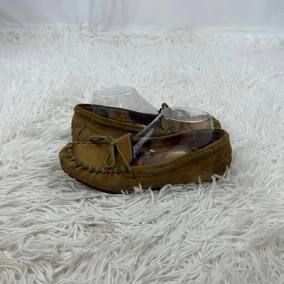 Mocasín MIA Macey para mujer 9M marrón gamuza mocasines sin cordones arco cómodo exterior Foto 4 de 4