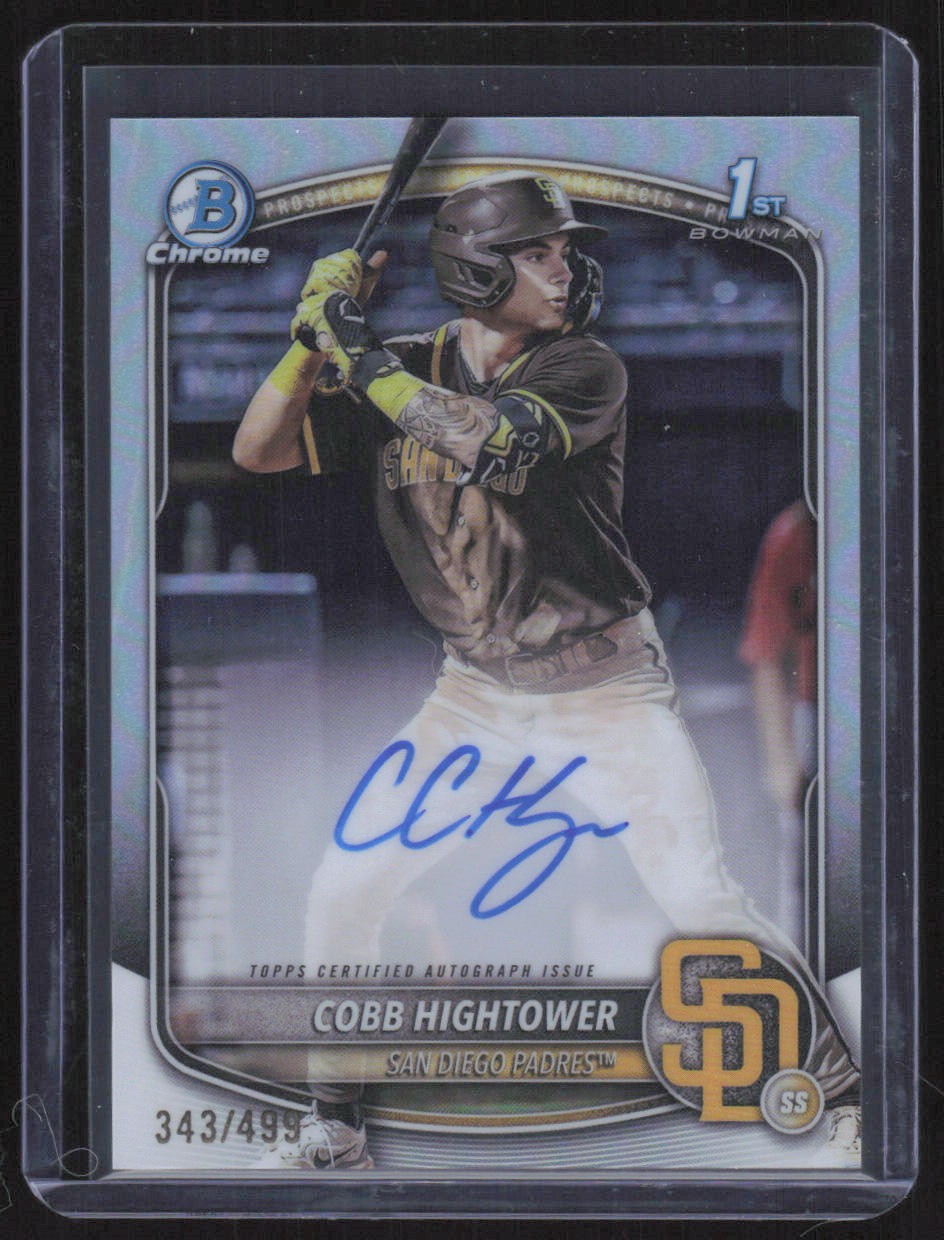2025 Bowman #CPA-CHI Cobb Hightower Chrome Prospect Autographs Refractor #/499