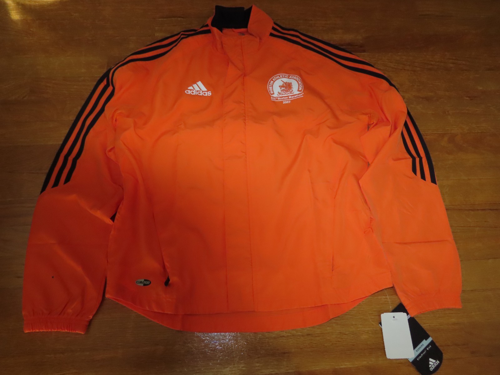 April 2007 Adidas 111th B.A.A. BOSTON MARATHON 26.2 (MED) Running Jacket w/ Tags image 3