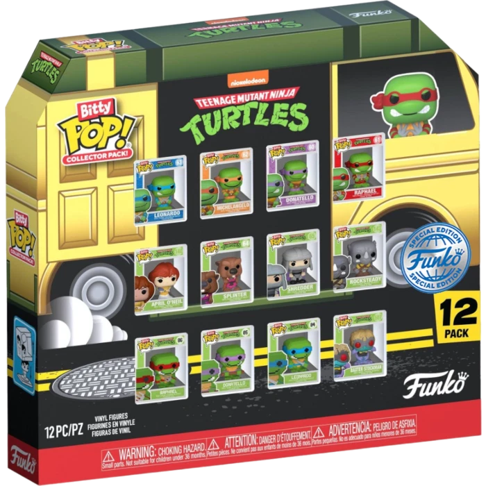 Teenage Mutant Ninja Turtles Funko Bitty POP! Sammler 12 Stück